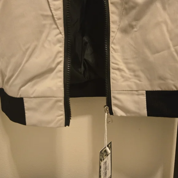 Atom Tan Bomber Jacket with Varsity Style